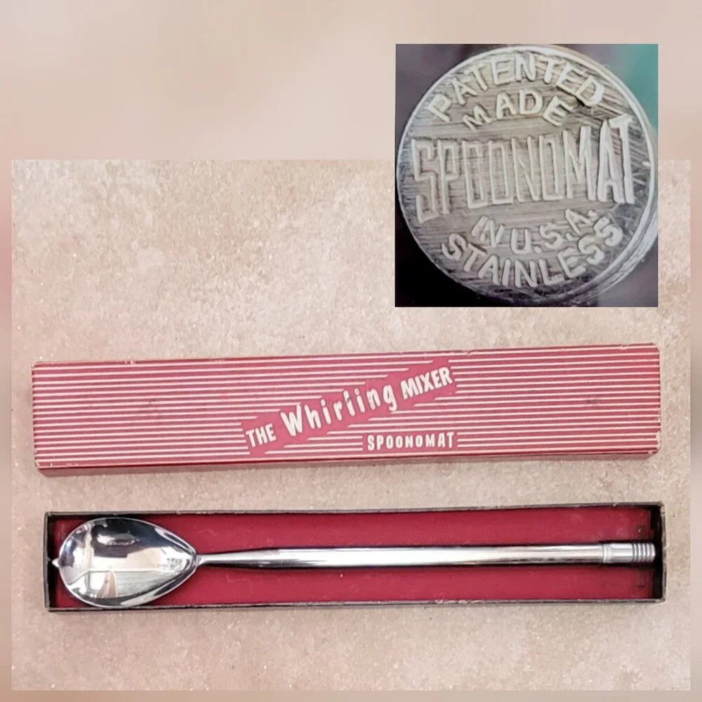 1950s “Whirling Mixer” SPOONOMAT Cocktail Mixing Spoon – Mid-Century Barware